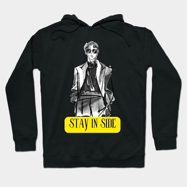 Stay In Side - Gentlman Hoodie by MIXCOLOR